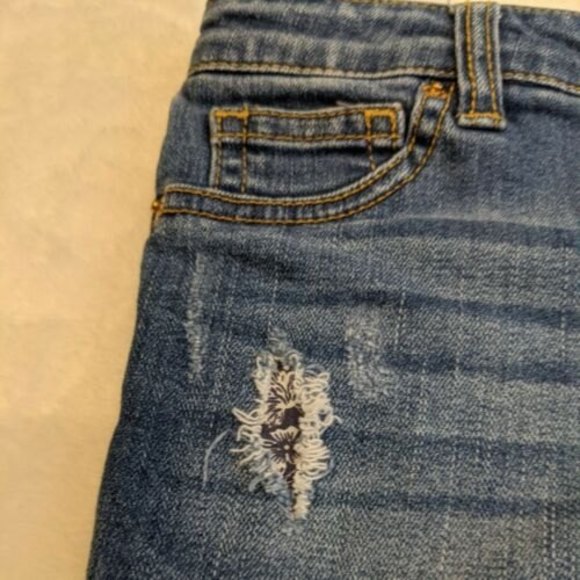 Cat And Jack Girl's Stretch Soft Denim Jegging Size 6 Pull On Blue EUC - Picture 3 of 12
